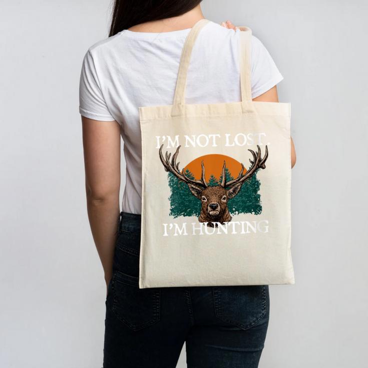 Im Not Lost Im Hunting Introvert Hunter Antisocial Canvas Tote Bag