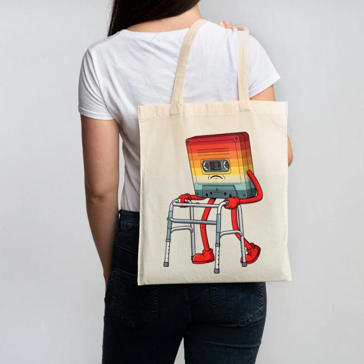Old Vintage Cassette Tape 70s 80s 80s Outfit Nostalgia Canvas Tote Bag Old Vintage Cassette Tape 70s 80s 80s Outfit Nostalgia Canvas Tote Bag