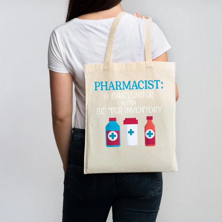 Pharmacist T-Shirt Gag Graduation PharmD Canvas Tote Bag