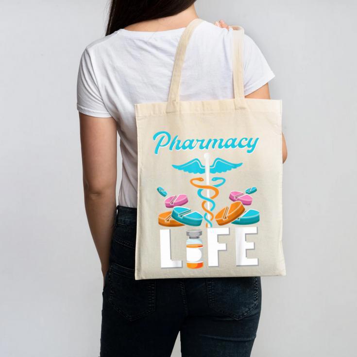 Pharmacy Life Pharmacist Chemist Student PharmD Graduation Canvas Tote Bag