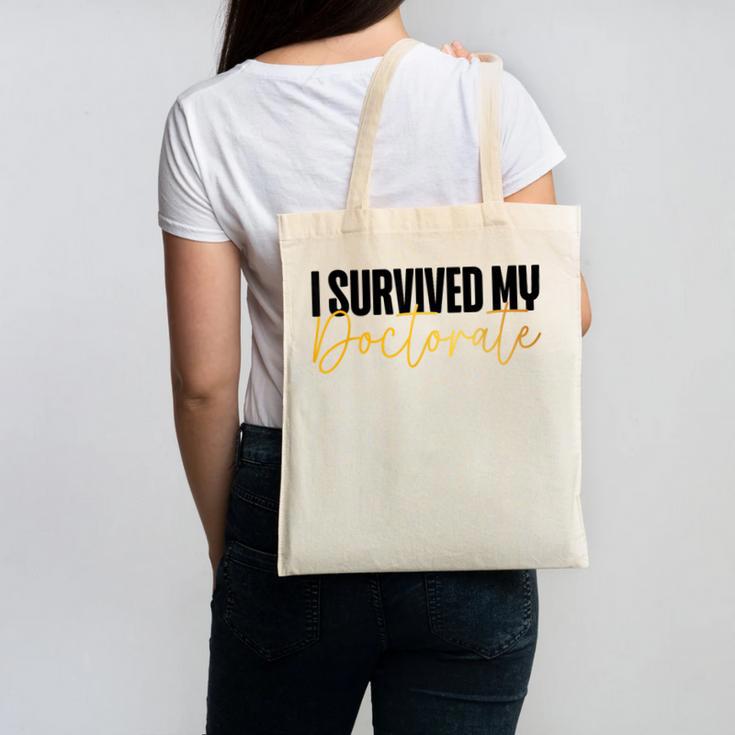 Phd Graduation Doctorate Degree Dissertation Masteral Grad Canvas Tote Bag