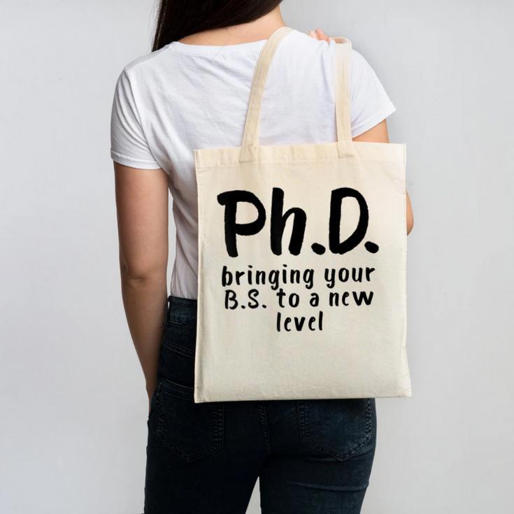 Phd Shirt Bs Doctorate Graduation Doctoral Canvas Tote Bag