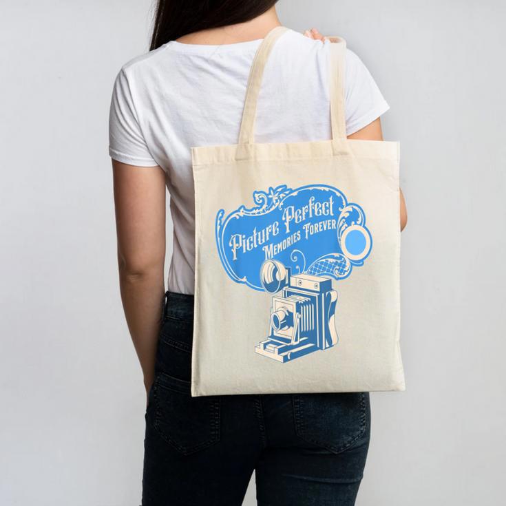 Picture Perfect Memories Forever Vintage Camera Nostalgia Canvas Tote Bag