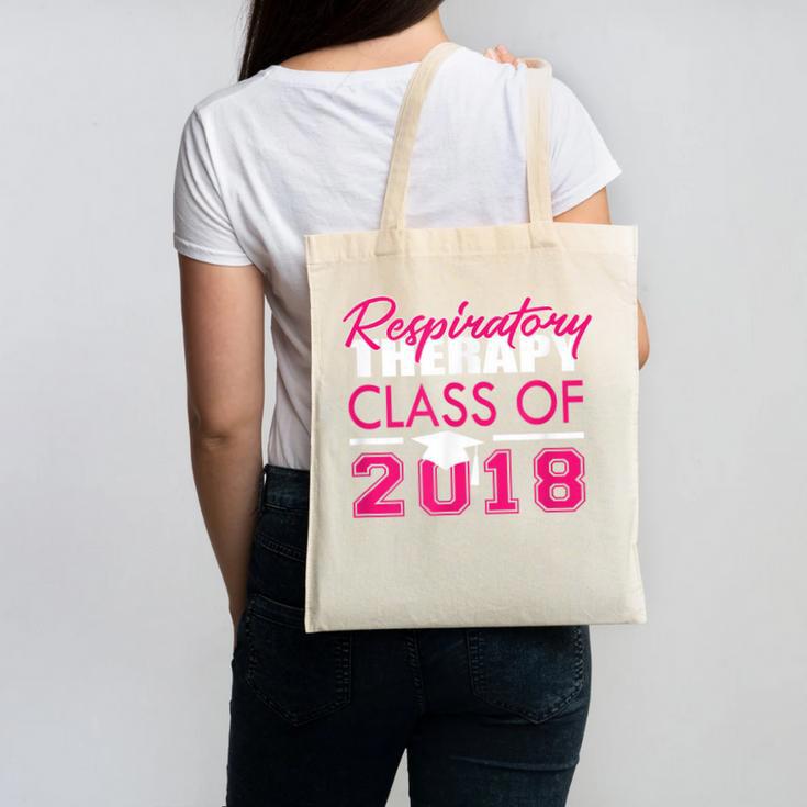 Pink Respiratory Therapist Class Of 2018 GraduationShirt Canvas Tote Bag