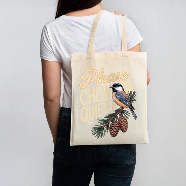 Please Chew Quieter Introverts Casual Everyday Canvas Tote Bag Please Chew Quieter Introverts Casual Everyday Canvas Tote Bag