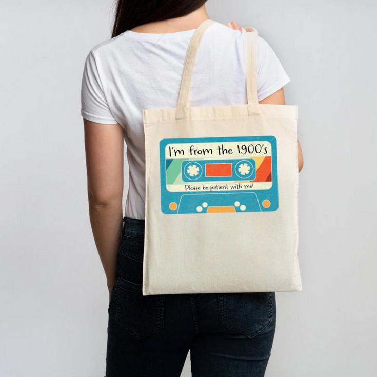 Please Be Patient With Me I'm From The 1900s Dad Premium Canvas Tote Bag