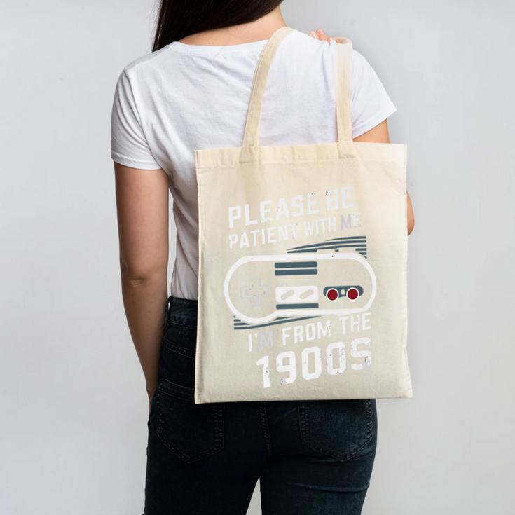 Please Be Patient I'm From The 1900s Father's Day Premium Canvas Tote Bag