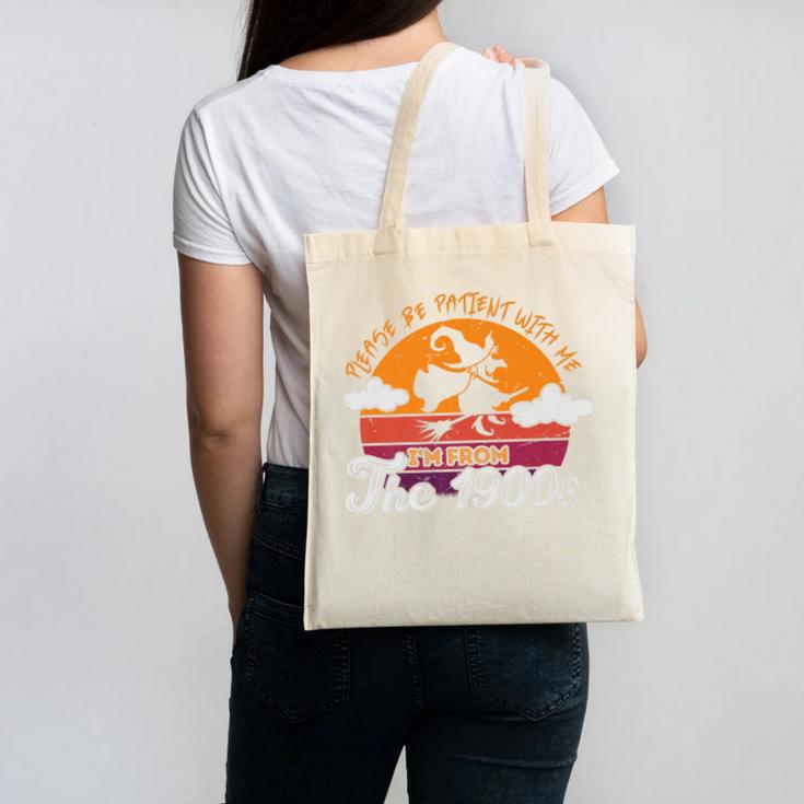Please Be Patient With Me I'm From The 1900s Halloween Premium Canvas Tote Bag