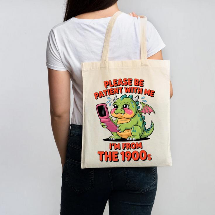 Please Be Patient I'm From The 1900s Vintage Men Women Premium Tri-Blend Canvas Tote Bag