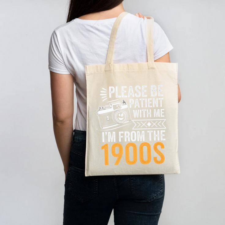 Please Be Patient With Me I'm From The 1900s Vintage Oldie Premium Canvas Tote Bag
