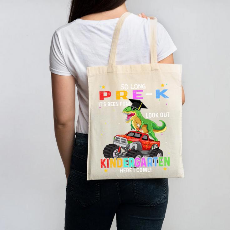 Pre k Graduation 2025 Pre-k Kindergarten Graduate Dinosaur Premium Tri-Blend Canvas Tote Bag
