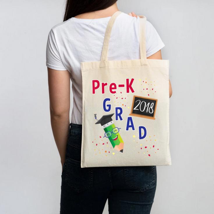 Pre Kindergarten Graduation 2018 Fun Graduate Shirt For Kids Canvas Tote Bag