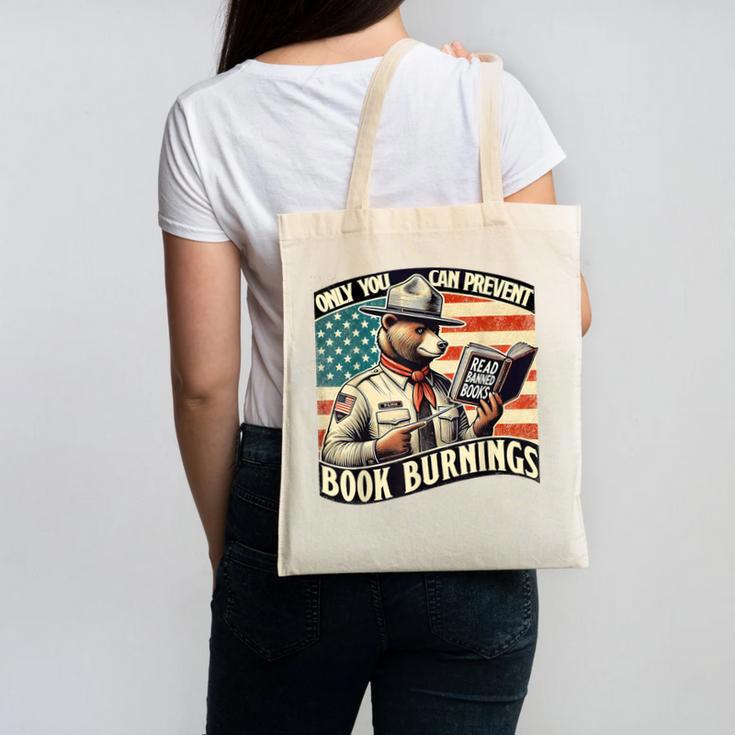 Only You Can Prevent Book Burnings Books Canvas Tote Bag