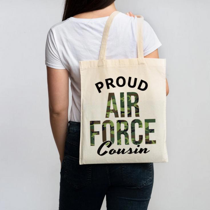 Proud Air Force Cousin Deployment Homecoming Graduation USAF Canvas Tote Bag
