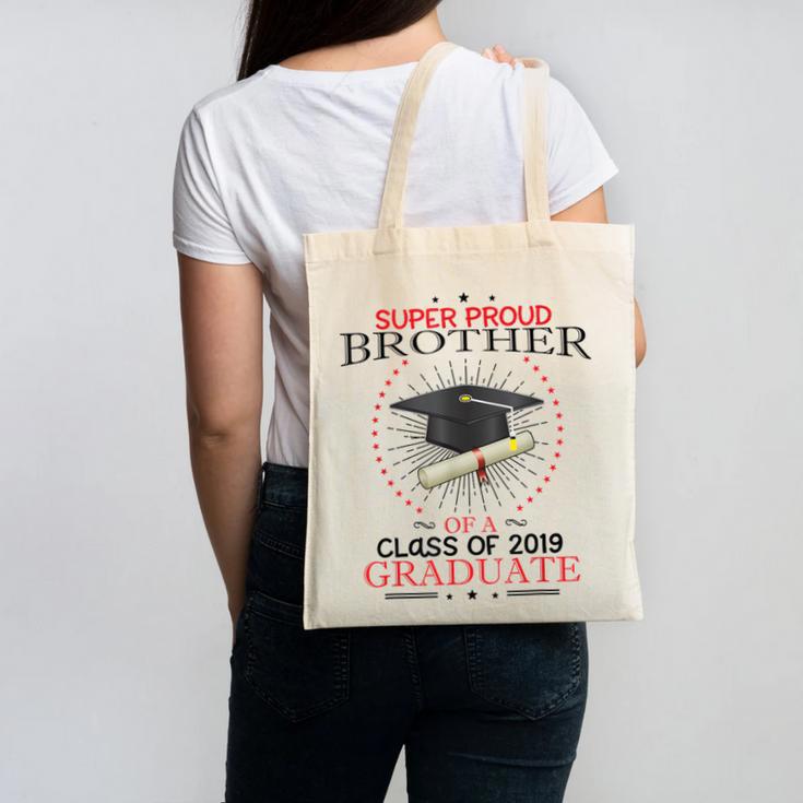 Proud Brother The Class Of 2019 Graduate Graduation Shirt Canvas Tote Bag