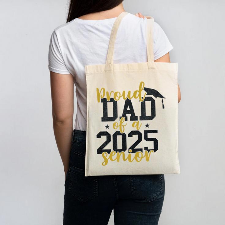 Proud Dad Of a 2025 Senior Graduation Canvas Tote Bag