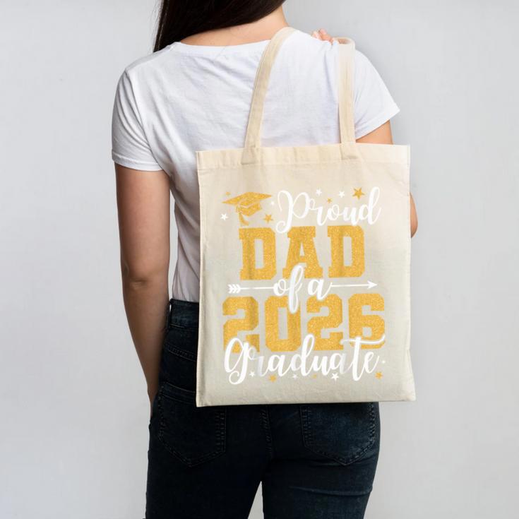 Proud Dad Of A 2026 Graduate Senior Graduation Class Of 2026 Canvas Tote Bag