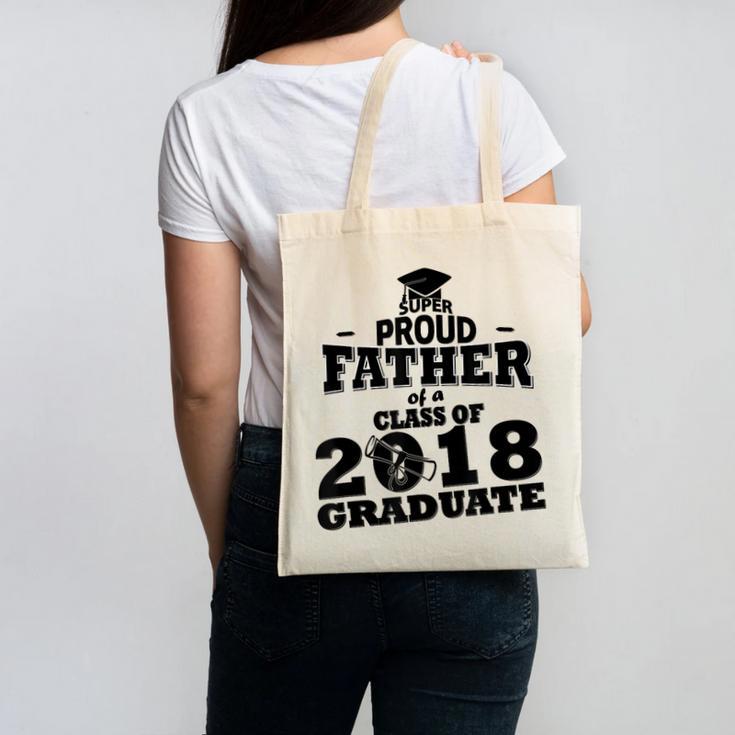 Proud Father Of A Class Of 2018 Graduate Tee Graduation Z1 Canvas Tote Bag
