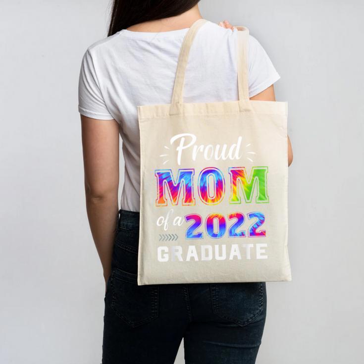 Proud Mom Of a 2022 Graduate Matching Tie Dye Graduation Canvas Tote Bag