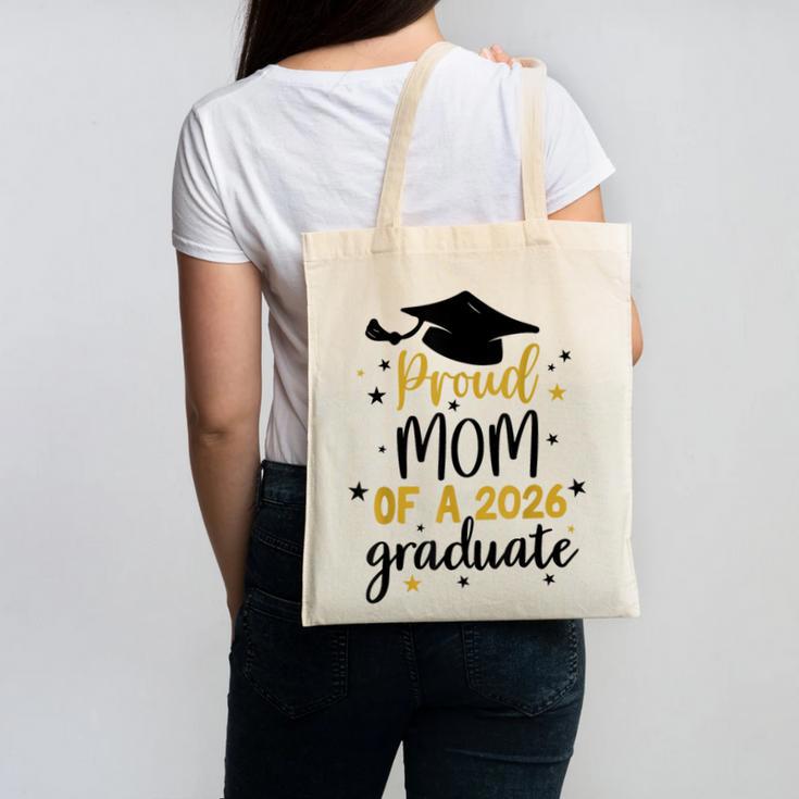 Proud Mom Of A Class Of 2026 Graduate Senior Graduation 2026 Canvas Tote Bag