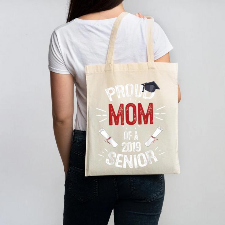 Proud Mom Mother Of a 2019 Graduate TShirt Graduation Canvas Tote Bag