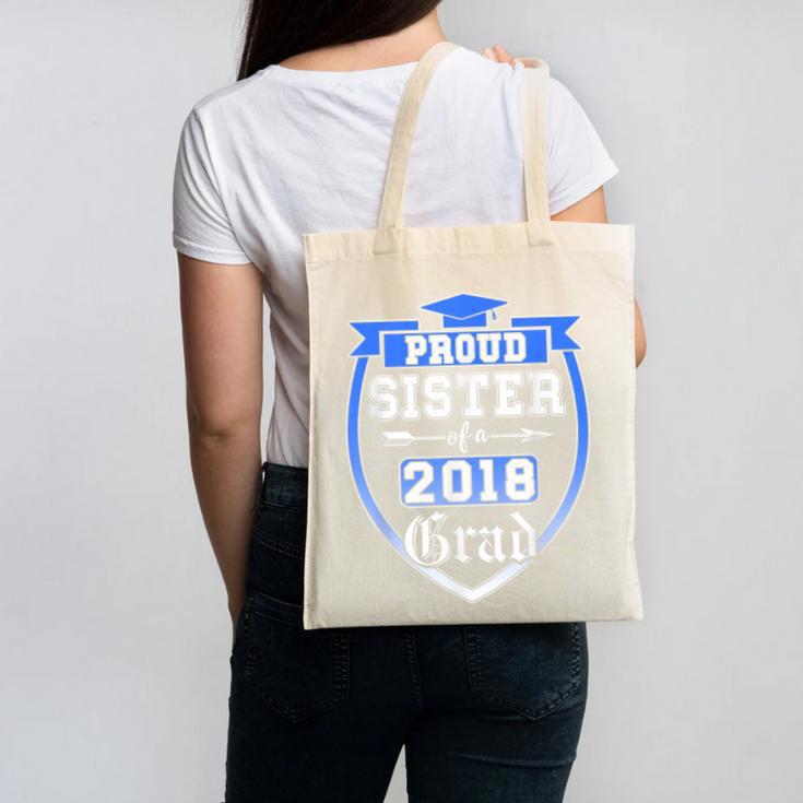 Proud Sister Of a 2018 Grad Graduation Family Canvas Tote Bag