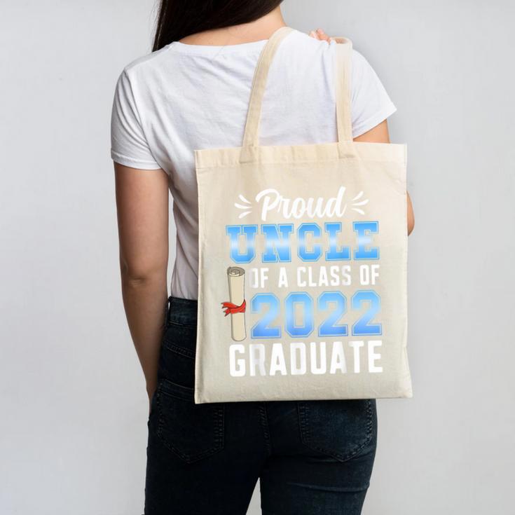 Proud Uncle Of A Class Of 2022 Graduate 22 Senior Graduation Canvas Tote Bag