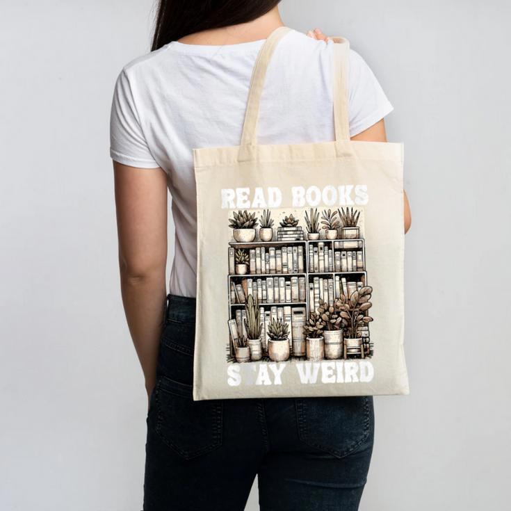 Read Books Stay Weird Introvert Book Lover Book Canvas Tote Bag Read Books Stay Weird Introvert Book Lover Book Canvas Tote Bag