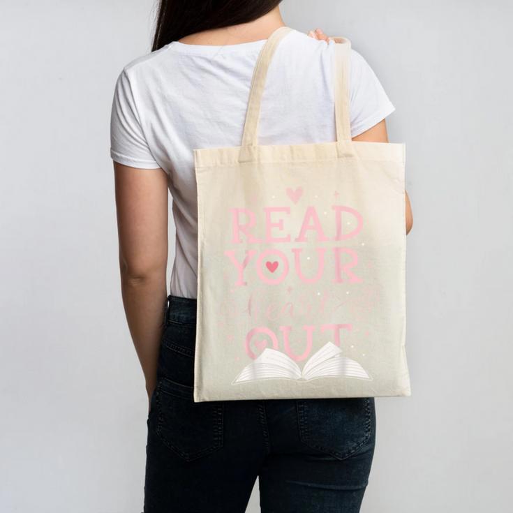 Read Your Heart Out Book Adventures In Pages Canvas Tote Bag Read Your Heart Out Book Adventures In Pages Canvas Tote Bag
