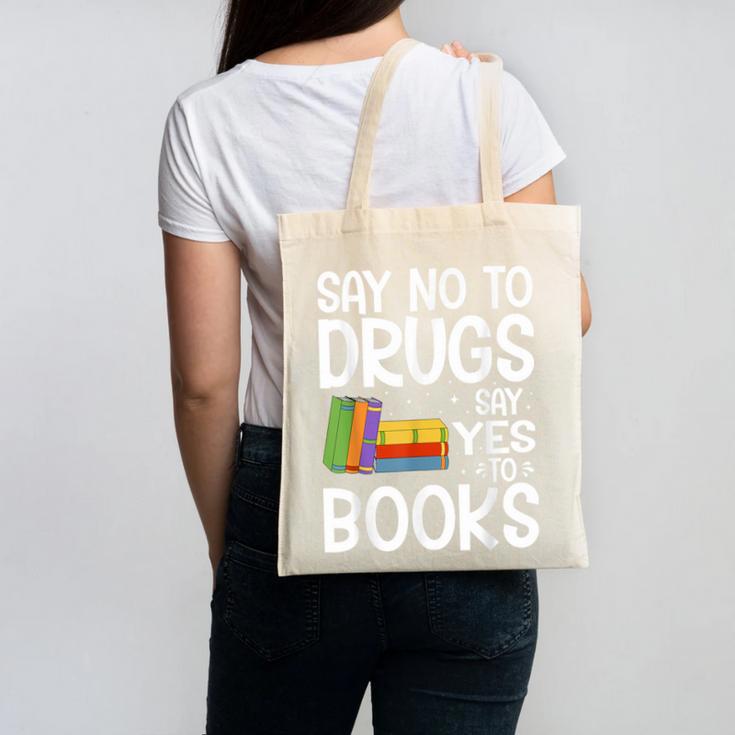 Red Ribbon Week Say No To Drugs Say Yes To Books Drug Free Canvas Tote Bag Red Ribbon Week Say No To Drugs Say Yes To Books Drug Free Canvas Tote Bag