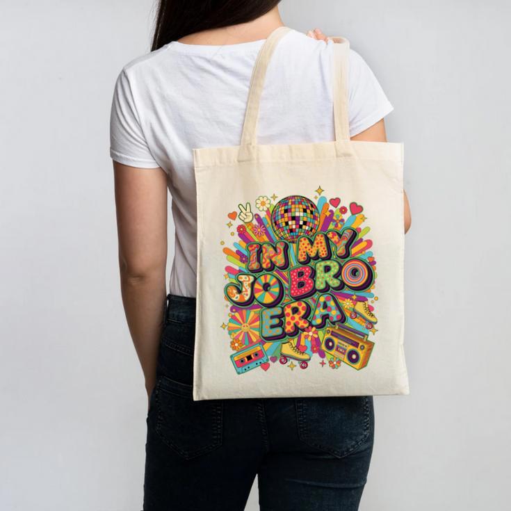 Retro Nostalgia Era Disco Groovy 80s 90s Vintage Aesthetic Canvas Tote Bag
