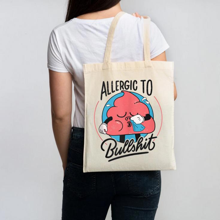 Retro Toon Introvert Sarcasm Anti-Social Nihilism Canvas Tote Bag