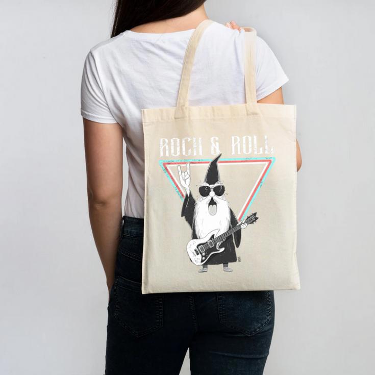 Rock & Roll Wizard Music Nostalgia Premium Tri-Blend Canvas Tote Bag