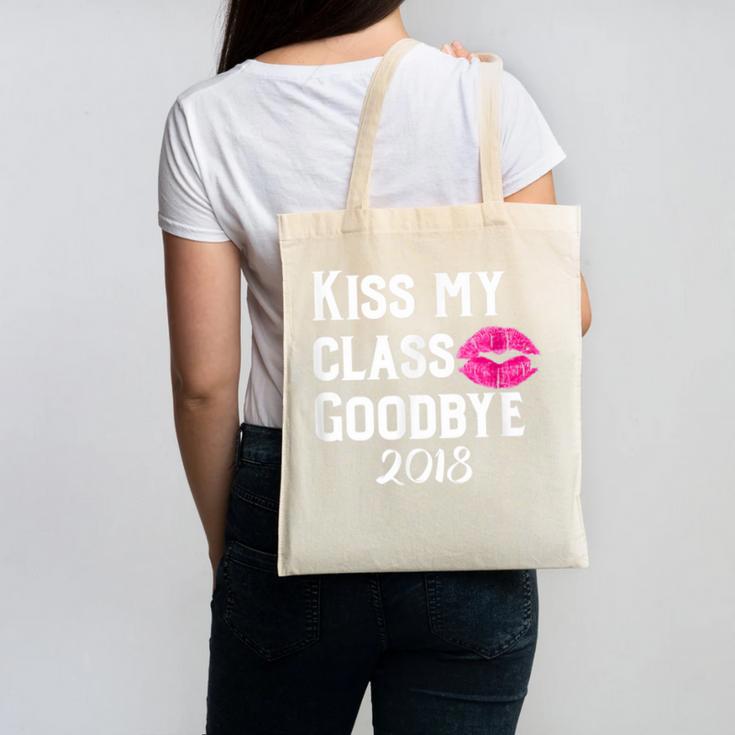 Sen18r Shirt Senior 2018 Graduation Kiss Lips Canvas Tote Bag