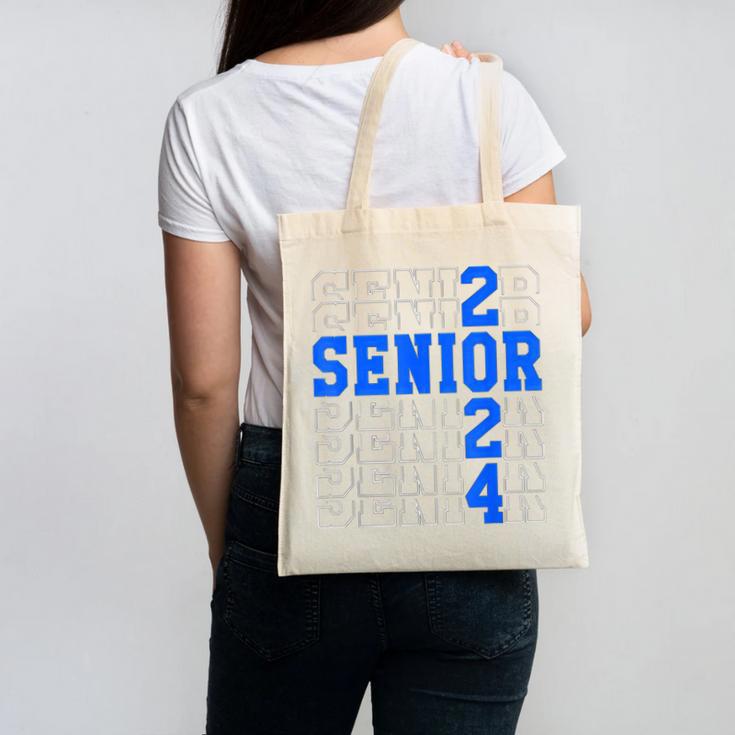 Senior 2024 Graphic Class Of 2024 Graduation Graphic Canvas Tote Bag