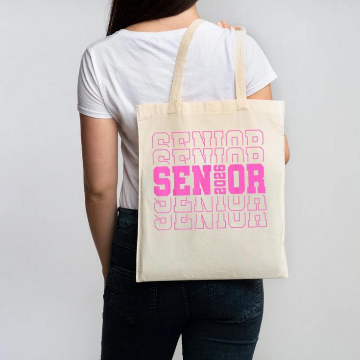Senior 2026 Class Of 2026 Boys Girls Matching Graduation Canvas Tote Bag