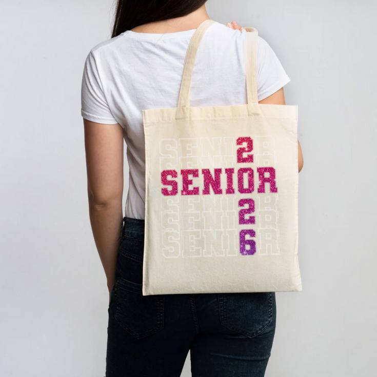 Senior 2026 Class Of 2026 Graduation 2026 Pink Girl Women Canvas Tote Bag