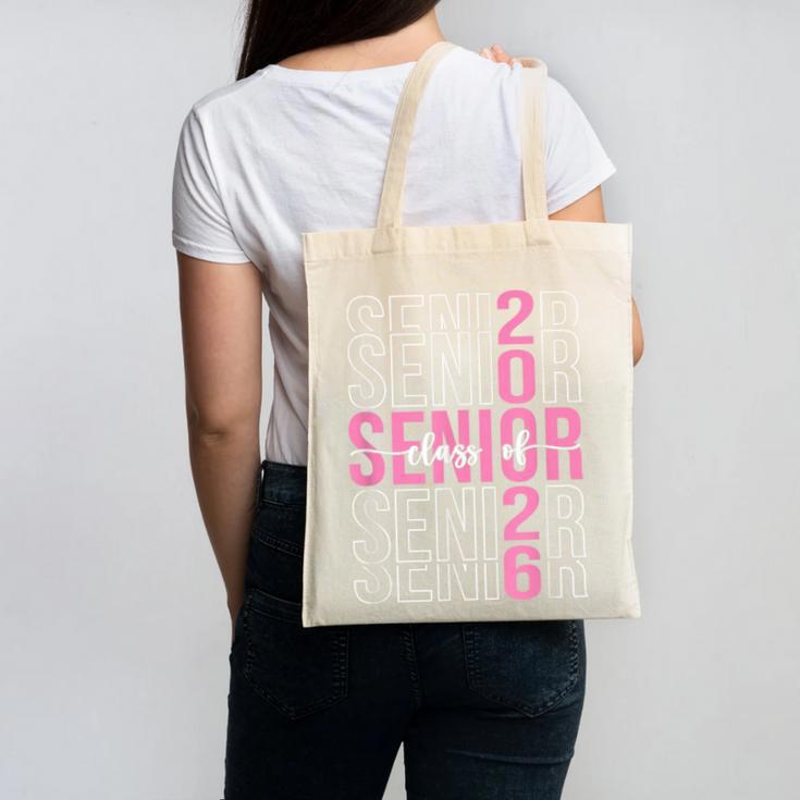 Senior 2026 Class Of 2026 Seniors Graduation 2026 Girl Women Canvas Tote Bag