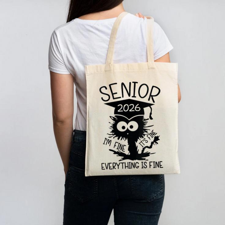 Senior 2026 High School College Graduation Year Class Of 26 Canvas Tote Bag