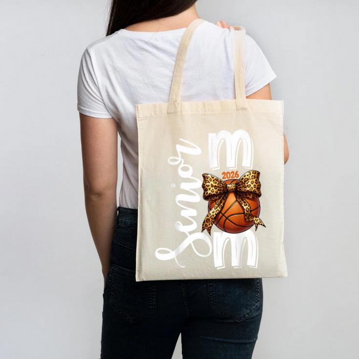 Senior Basketball Mom Class Of 2026 Player Graduation Grad Canvas Tote Bag