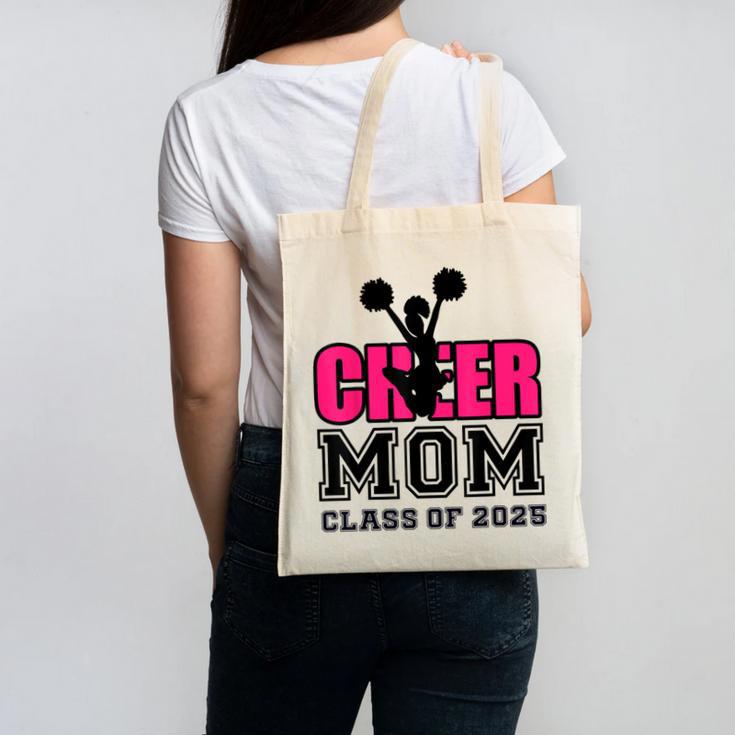 Senior Cheerleader Mom Cheer Class Of 2025 Graduation Women Canvas Tote Bag