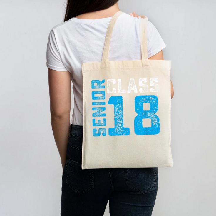 Senior Class 18 Shirt Graduation Apparel T-Shirt Canvas Tote Bag