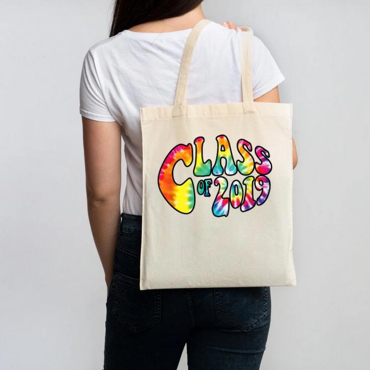 Senior Class Of 2019 Boho Tie Dye Graduation Canvas Tote Bag
