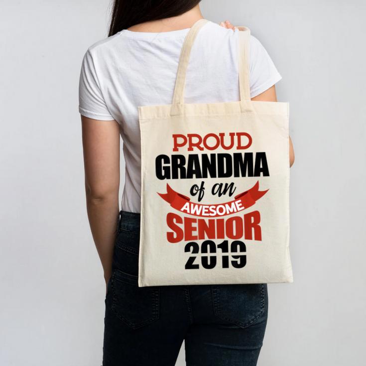 Senior Class Of 2019 Tshirt Graduation Awesome Grandma Canvas Tote Bag
