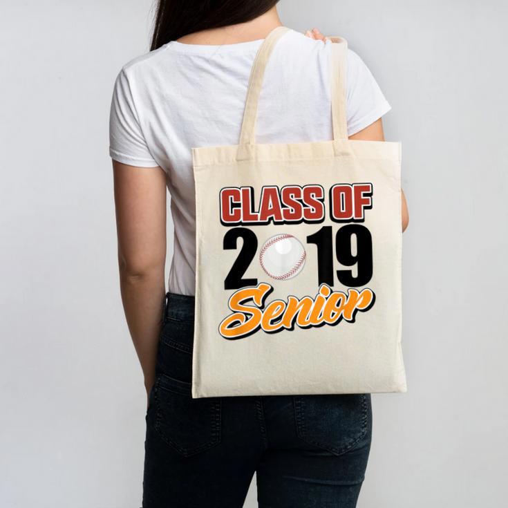 Senior Class Of 2019 Tshirt Graduation School Baseball Canvas Tote Bag