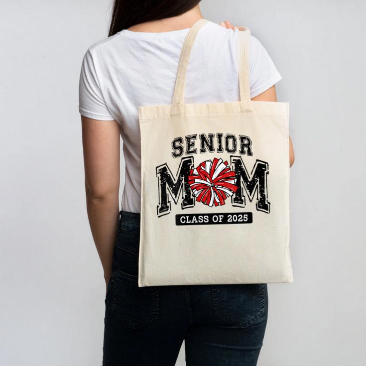 Senior Mom 2025 Cheer Mama Class Of 2025 Graduation Canvas Tote Bag