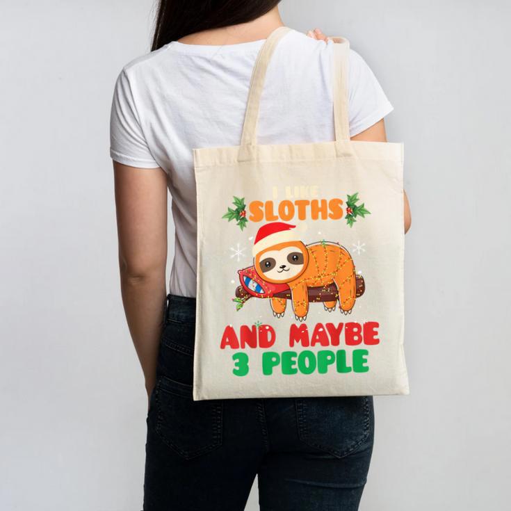 Sloth For Sloth Lover Men Women Kids Introverts Canvas Tote Bag