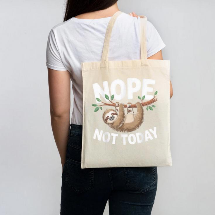 Sloth Shirts Cute Introvert Nope Not Today Sloth Canvas Tote Bag Sloth Shirts Cute Introvert Nope Not Today Sloth Canvas Tote Bag
