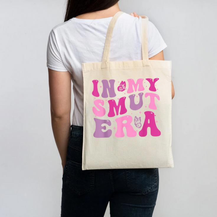 In My Smut Era Groovy Smut Book Reading Spicy Book Romance Canvas Tote Bag