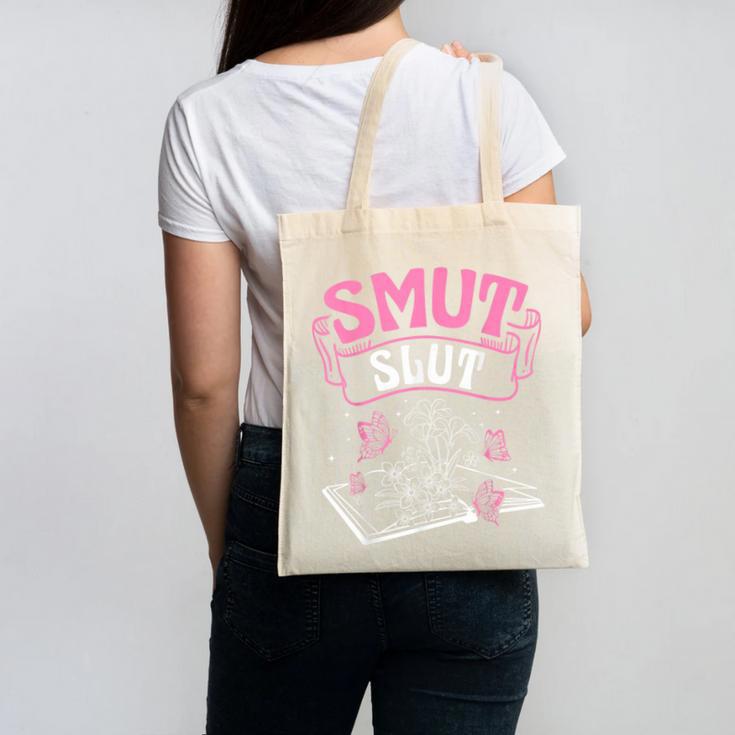 SMUT Slut Provocative Literature Book Club Book Reading Canvas Tote Bag SMUT Slut Provocative Literature Book Club Book Reading Canvas Tote Bag